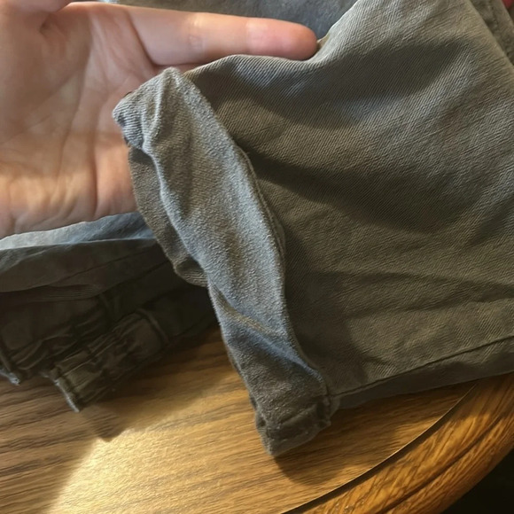 Paige Men's Regular-Fit Gray Elastic Drawstring Waist Flat Front Pants Size 33 - Picture 6 of 6